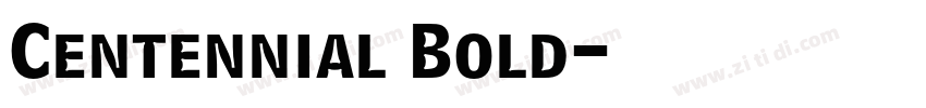 Centennial Bold字体转换